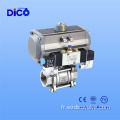 Wenzhou Contrôle en acier inoxydable Valve de billes industrielle 3pc